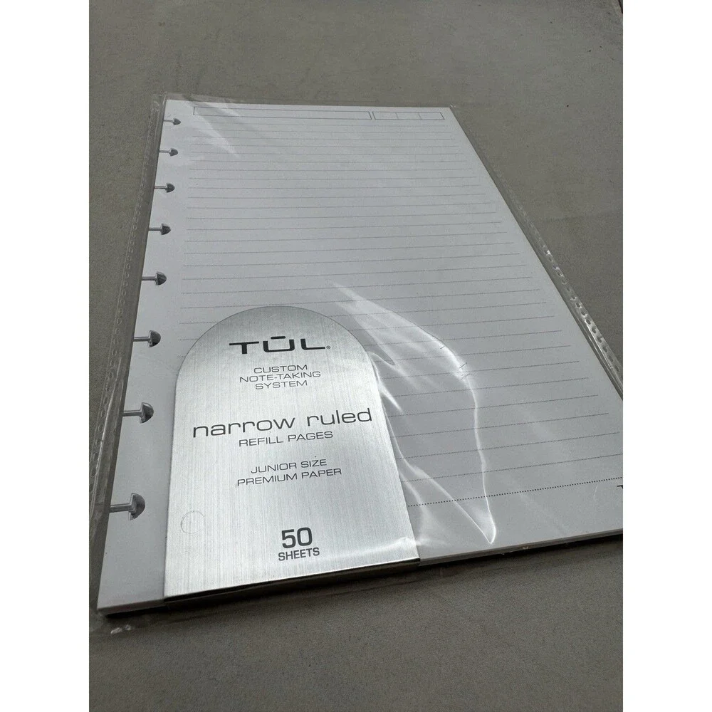 TUL Lot of 3 Narrow Ruled Refill Pages Graph Undated Planner Junior Size Note